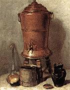 jean-Baptiste-Simeon Chardin The Copper Drinking Fountain oil on canvas